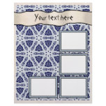 Delicate Lace Fabric Pattern Collection Lace - 01 Custom Letterhead
