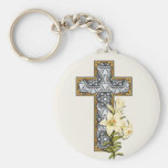 Delicate Lace Fabric Pattern Collection Lace - 09 Key Chain