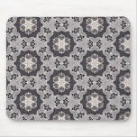 Delicate lace fabric pattern in black &amp; white mousepad