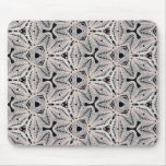 Delicate lace fabric patterns in black & white mousepads