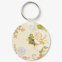 Delicate Nature Collage keychains