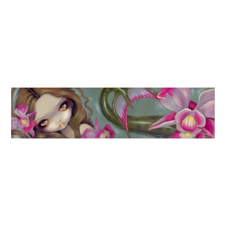 Delicate Orchid Mermaid Art Print print