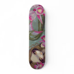 Delicate Orchid Mermaid SKATEBOARD fantasy art Delicate Orchid Mermaid SKATEBOARD fantasy art