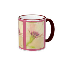Delicate Pastel Floral Mug in Pink and Lavender mugs