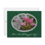 Delicate Pink Azaleas Surprise Birthday Party Personalized Invitation