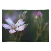 Delicate Pink Flower Place Mat Design