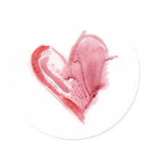 Delicate Pink Heart Sticker by ShouShou Delicate Pink Heart Sticker