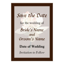 Delicate Pink Lotus Save the Date Custom Invites