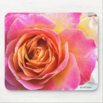 Delicate Pink Rose Mousepad mousepads