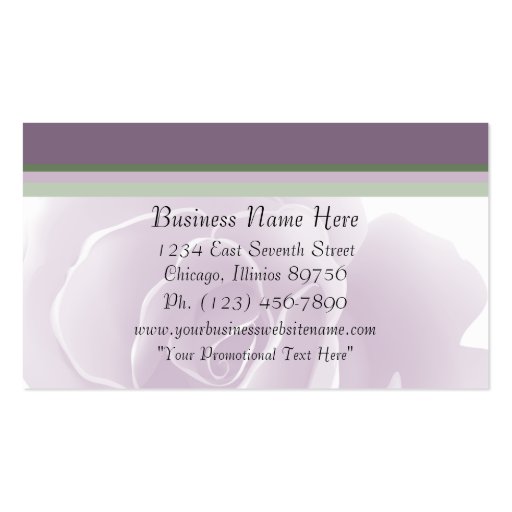 Delicate Rose Fresh Floral Business Cards