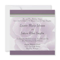Delicate Rose Fresh Floral Wedding Invitations by SublimeStationery Delicate Rose Fresh Floral Wedding Invitations