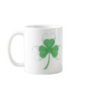Delicate Shamrock mugs by greenbaby Delicate Shamrock mugs