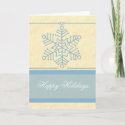 Delicate Snowflake Christmas Card card