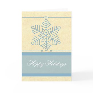 Delicate Snowflake Christmas Card card