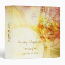 Delicate spring colors swirl wedding binder