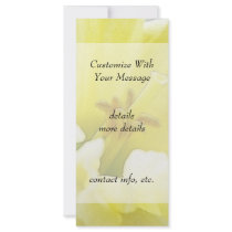 Delicate Spring Daffodil Custom Rack Cards