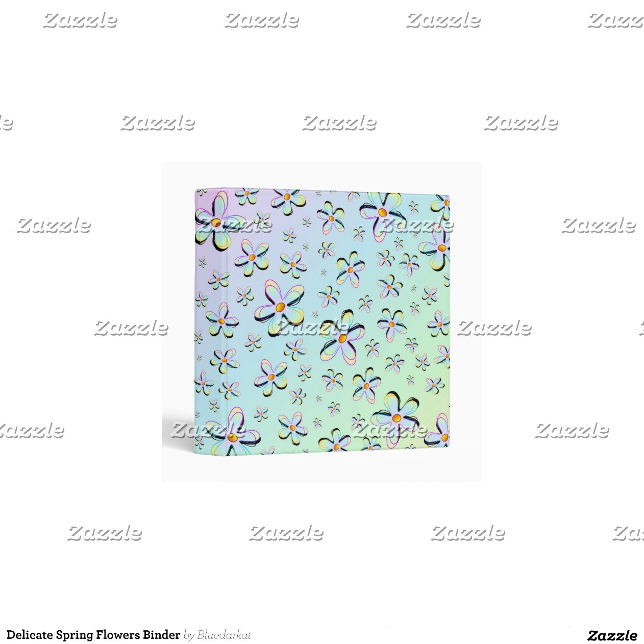 Delicate Spring Flowers Binder Zazzle