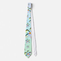 Delicate Spring Flowers Tie