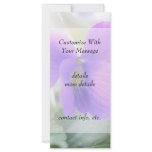 Delicate Spring Violet Custom Rack Card