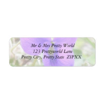 Delicate Spring Violet Return Address Labels