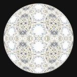 Delicate Vines Round Stickers