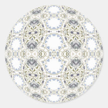 Delicate Vines Round Stickers