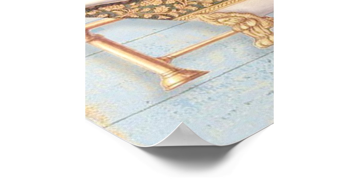Delicate Vintage French Le Bain Bathroom Decor Poster