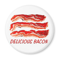 Delicious Bacon Fridge Magnets
