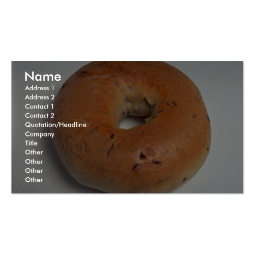 Delicious Bagel Business Cards
