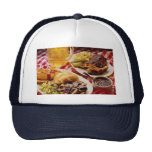 Delicious Barbecued beef on a kaiser bun Mesh Hats