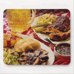 Delicious Barbecued beef on a kaiser bun Mousepad