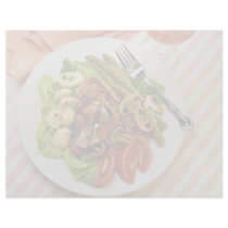 Delicious Beef vegetable salad , fork Custom Letterhead
