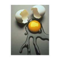 Delicious Broken egg Post Cards