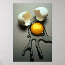 Delicious Broken egg Poster