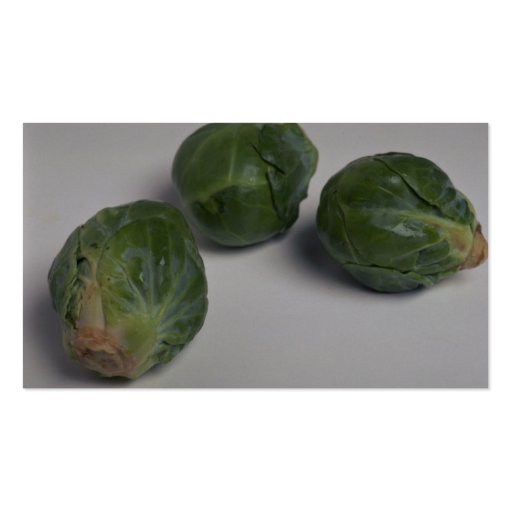 Delicious Brussel sprouts Business Card Templates (back side)