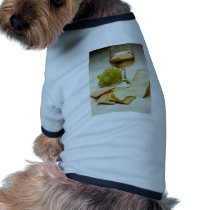 Delicious Cheese, crackers and wine glass pet clothing
