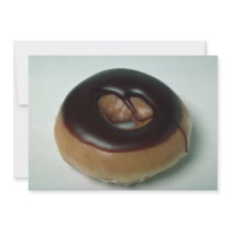 Delicious Chocolate-covered donut Custom Invite