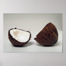 Delicious Coconut halves posters