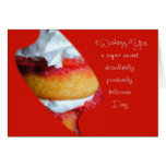 Delicious Day Strawberry Shortcake Card cards