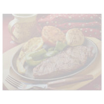 Delicious Deviled beef steak Letterhead Template