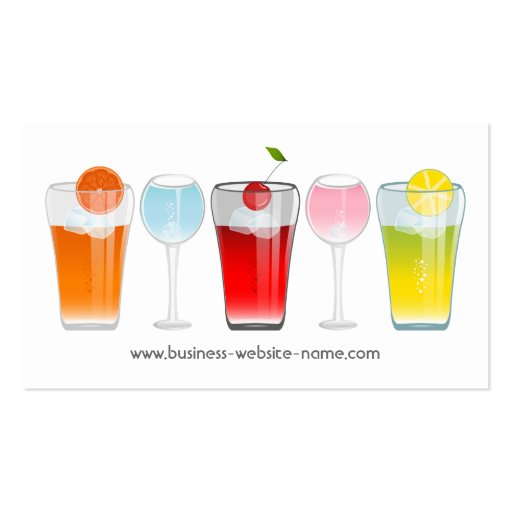 Delicious Drinks Business Card