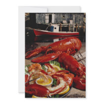 Delicious Fresh Atlantic lobster dinner on the fis Announcement