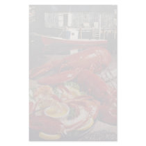 Delicious Fresh Atlantic lobster dinner on the fis Personalized Stationery