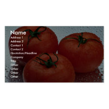 Delicious Fresh garden tomatoes Business Card Template
