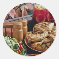 Delicious Fried chicken, fruit punch stickers