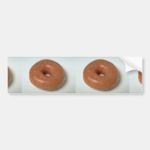 Delicious Glazed donut pastry Bumper Sticker