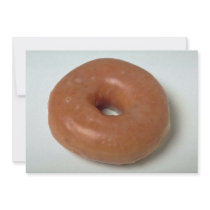 Delicious Glazed donut pastry Custom Invites
