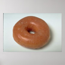 Delicious Glazed donut pastry Print
