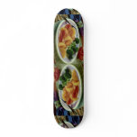 Delicious Ham slices with peaches Skateboard