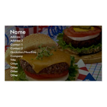 Delicious Hamburger Business Card Templates